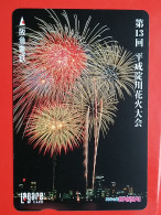 T-197 - JAPAN -JAPON, NIPON, Carte Prepayee FIREWORKS, VATROMET, D'ARTIFICE PYROTECHNIE - Giappone