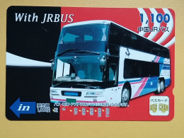 T-199 - JAPAN -JAPON, NIPON, Carte Prepayee BUS, AUTOBUS - Voitures