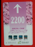 T-199 - JAPAN -JAPON, NIPON, Carte Prepayee BUS, AUTOBUS - Automobili