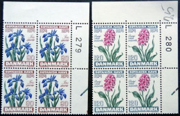 Denmark 1974   MiNr.575-76 MNH (**)  Flowers / Blumen / Fleurs  Cz.Slania  (lot Ks 1414) - Unused Stamps