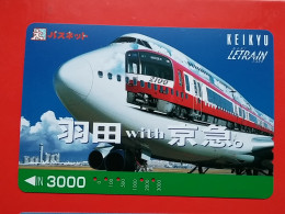 T-200 - JAPAN -JAPON, NIPON, Carte Prepayee AVION, PLANE, AVIO,  - Vliegtuigen