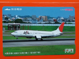 T-200 - JAPAN -JAPON, NIPON, Carte Prepayee AVION, PLANE, AVIO,  - Avions