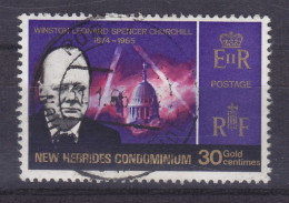 New Hebrides 1966 Mi. 227, 30c. Winston Churchill Deluxe Cancel !! - Used Stamps