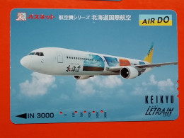 T-200 - JAPAN -JAPON, NIPON, Carte Prepayee AVION, PLANE, AVIO,  - Aerei