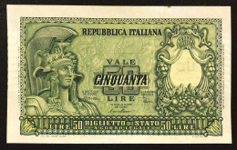 50 Lire Italia Elmata 1951 Di Cristina Sup LOTTO 266 - 50 Liras