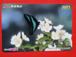 T-203 - JAPAN -JAPON, NIPON, Carte Prepayee  ANIMAL, BUTTERFLY, PAPILLON, LEPTIR, - Schmetterlinge