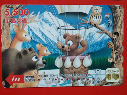 T-204 - JAPAN -JAPON, NIPON, Carte Prepayee  ANIMAL,  - Other & Unclassified