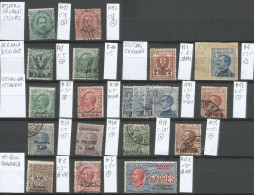 Italy Levante Levant Issues Small Lot Of Used/MH Stamps : Albania Epirus Scutari Costantinopel Tripoli Barberia - Collections