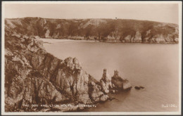 The Dog And Lion Rocks, Guernsey, C.1935 - Valentine's RP Postcard - Guernsey