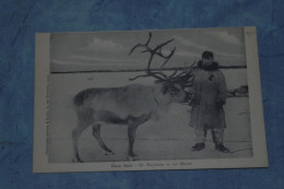 2-019 CPA Laponie Lap Rangifer Traineau Sled Eskimo Inuit Peau Phoque Polaire TAAF - Costumes