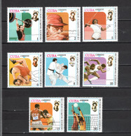 CUBA  N° 2170 à 2177   NEUFS SANS CHARNIERE   COTE 3.25€     JEUX OLYMPIQUES MOSCOU - Unused Stamps