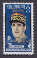 New Hebrides 1971 Mi. 302, 1.10 Fr. Charles De Gaulle Overprinted 'IN MEMORIAM' (o) - Usados