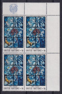 Nations Unies 1967 En Bloc De 4 Neufs Sans Charnières ** - Unused Stamps