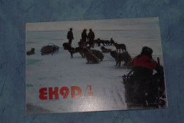 2-006 CPA QSL Dog Sled Chien Traineau URSS Russe  Polaire TAAF Amderman France 1983 Polar Expedition - Arctische Expedities