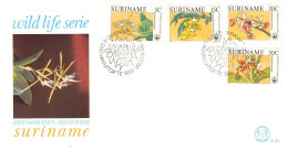 SURINAME - FDC 1986 WWF - WILD LIFE / 4131 - Suriname