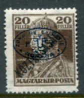 DEBRECEN 1919 20f Karl Köztarsasag With Black Overprint LHM / *   Michel 58c - Debrecen