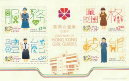 Hong Kong, 2016 - Centenary Of Hong Kong Girl Guides Souv. Sheet ** Mi BL305, Sn 1765a, Yt BF288, Sg MS2001 - Nuevos