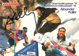 Autogramm AK Snowboarder Alexander Koller Österreich Salzburg Oberndorf Kitzbühel Tirol Österreich Snowboardcross ÖSV - Autogramme