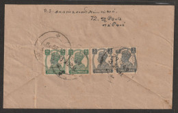 India K G VI Stamps On Cover With Multiple Stamps (A73) - Lettres & Documents