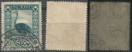 Somalia AFIS 1950 Pittorica C.20 #6 USATO - Filigrana R1NDx + Lettere Complete + DOPPIA FILA LETTERE !!!! - Collections