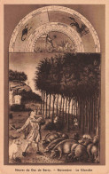 ARTS - Tableaux - Heures Du Duc De Berry - Novembre - La Glandée - Carte Postale Ancienne - Peintures & Tableaux
