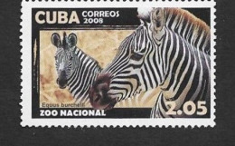 SD)2008 CUBA  FAUNA OF THE HAVANA ZOO, BURCHELL'S ZEBRA, MNH - Other & Unclassified