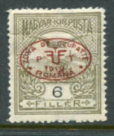 DEBRECEN 1919  6 F Turul With Red Overprint LHM / *   Michel 3 - Debrecen