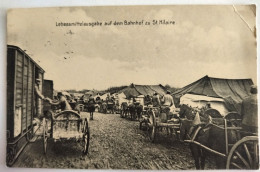 St. Hilaire, Lebensmittelausgabe Auf Dem Bahnhof, Feldpost, 1915 - Sonstige & Ohne Zuordnung