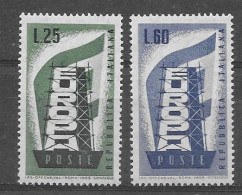 Italia 1956.  Europa Mi 973-74  (*) - 1956