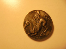 Replik Eines Stater „Q Pegasos/A-P, Kopf Der Athena, Pflug“, Aus Griechenland/Korinth Durchmesser: 19,5 M - Imitazioni