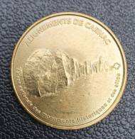 Médaille Touristique "Alignements De Carnac" 1ère édition Frappé Par La Monnaie De Paris - Bretagne - Token - Sin Fecha
