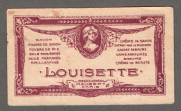 Carte Publicité Savon Crème Beauté Louisette - Maubert Paris Années 1910-20 - Sonstige & Ohne Zuordnung