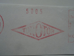 D200475   Red  Meter Stamp Cut- EMA - Freistempel  - Denmark -Danmark -  1970 Glostrup -Tortor - Macchine Per Obliterare (EMA)