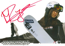 Autogramm AK Snowboarderin Maria Ramberger Wien St. Pölten Klosterneuburg Österreich Austria Snowboardcross Olympia - Autografi