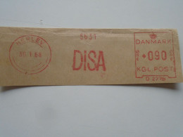 D200478 Red  Meter Stamp - EMA - Freistempel  - Denmark -Danmark - DISA  1968 Herlev - Franking Machines (EMA)