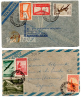 2 Cartas De Argentina De Los Años 50 - Covers & Documents