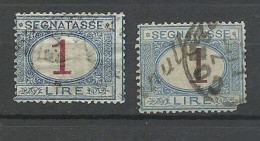 Italie  Taxe     N° 12 Et 13       Oblitérés AB/ 2eme Choix      Voir Scans Soldé  ! ! ! - Portomarken