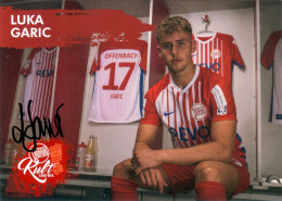 AK Luka Garic Offenbacher Kickers 20-21 OFC Offenbach Am Main Dietesheim Mühlheim Am Main FSV Frankfurt Fulda FC Alzenau - Autographes