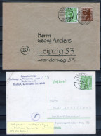 2 Briefe 1945 Aus Berlin Treptow Und Stralau - Berlín & Brandenburgo
