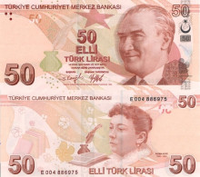 TURKEY 50 Lirasi L. 1970 / 2009 P 225 E UNC - Turchia