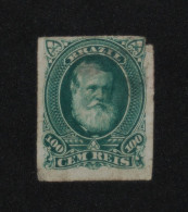 BRAZIL 1877, Emperor Pedro II, Imperf, Mi #42 - Usados