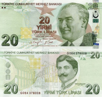 TURKEY 20 Lirasi L. 1970 / 2009 P 224 F UNC - Turquie