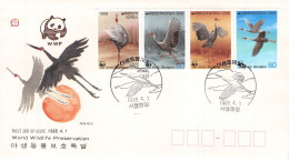 KOREA - FDC 1998 WWF - CRANE / 4143 - Korea (Süd-)