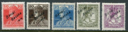 BANAT BACSKA 1919 Overprint On Karl And Zita. MH / *.  Michel 20-24 - Banat-Bacska