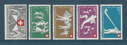 Suisse - YT N° 507 à 511 ** - Neuf Sans Charnière - N° 509 Manquant - 1951 - Nuevos