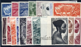 Afrique Equatoriale 208/26** (sauf N°219)Non-Dentelés - Other & Unclassified