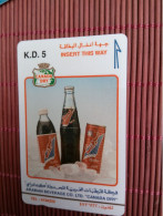 Phonecard Kuwait K.D 5 Canada Dry 1KCDA000090 Low Number  Rare - Kuwait