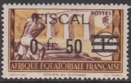 Afrique Equatoriale Fiscal 0,50fr/1c* - Other & Unclassified