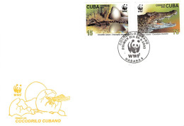 CUBA - FDC WWF 2003 - CROCODILE / 4152 - FDC