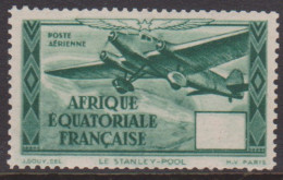 Afrique Equatoriale PA36a** Variété Valeur Omise - Autres & Non Classés